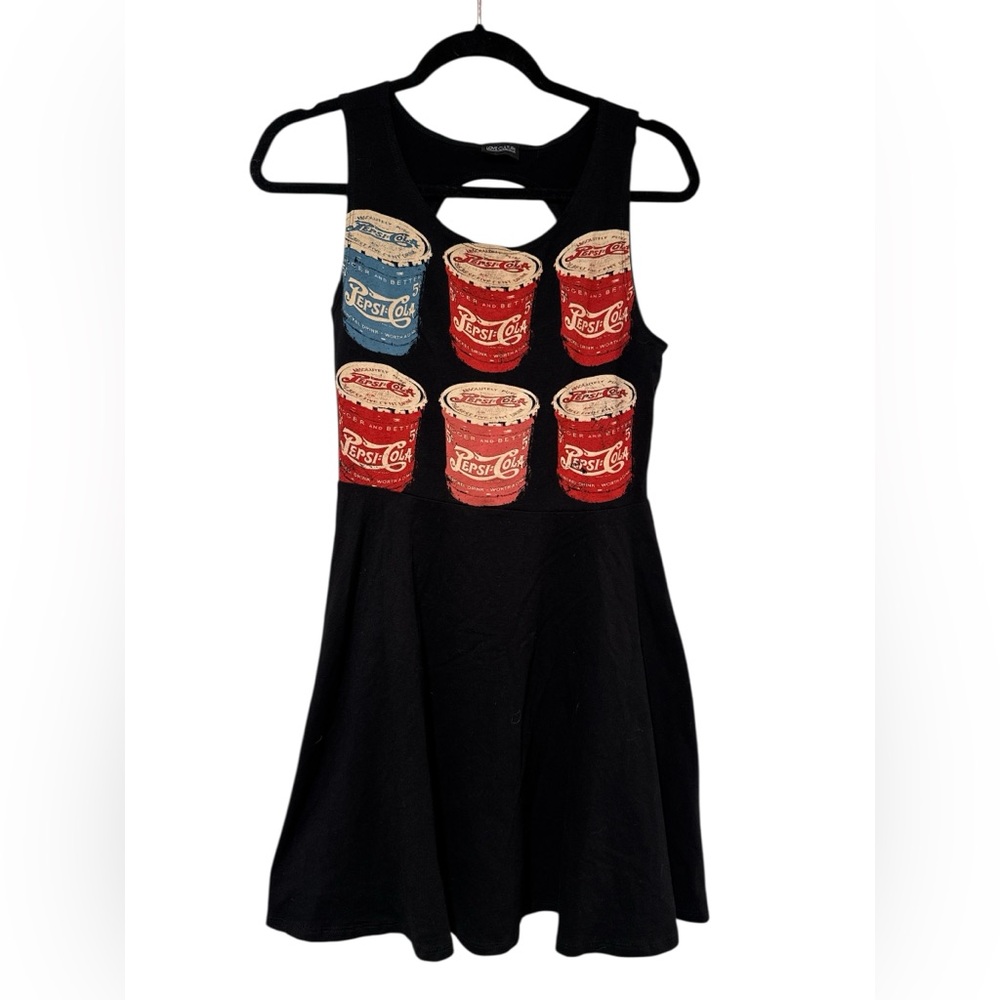 Love Culture Vintage Pepsi Can Black Dress
